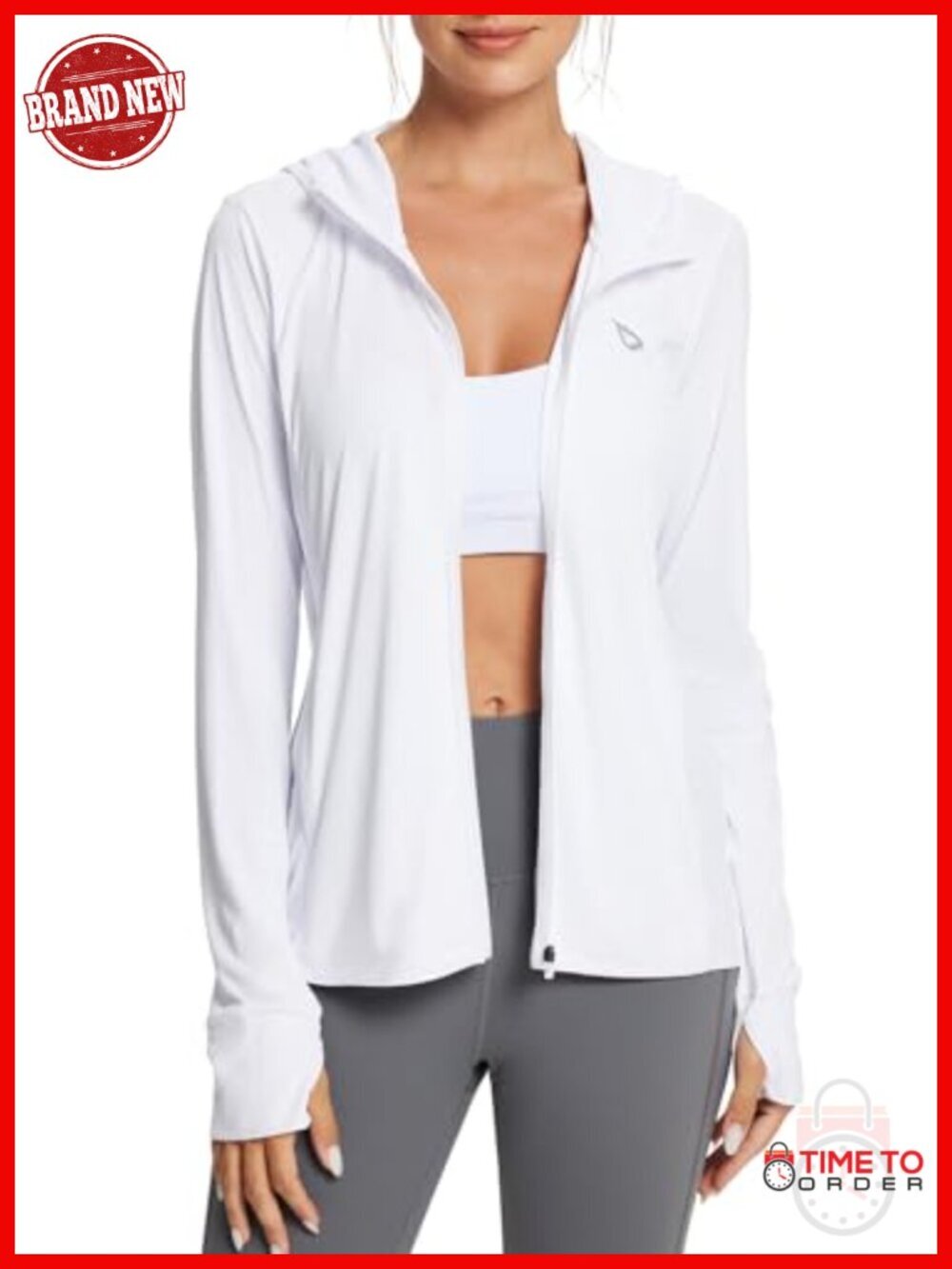 Women's Sun Protection Jacket Hoodie Lightweight Long Sleeve UPF 50+ Running
